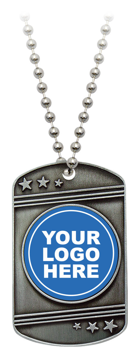 Link Tag with Chain 50mm