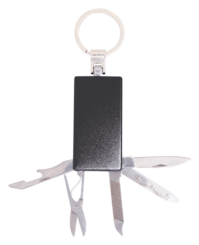 Engravable Keychain with Tools Engravable Keychain with Tools