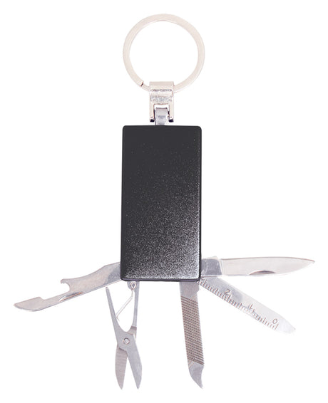 Engravable Keychain with Tools 55mm