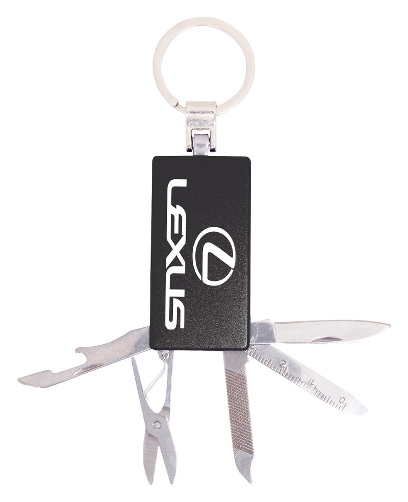 Engravable Keychain with Tools Engravable Keychain with Tools