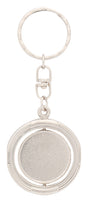 Spinning Silver Keychain 45mm