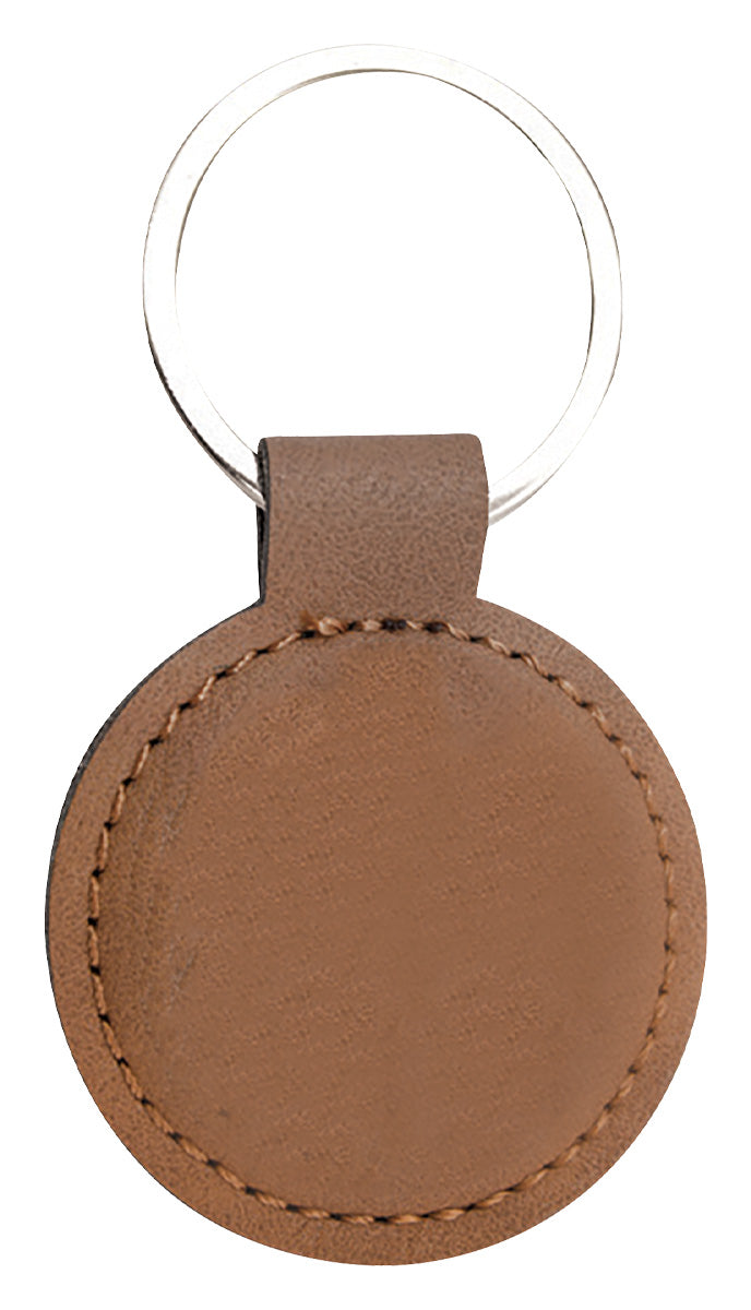 Leatherette Keychain Leatherette Keychain Rectangle - Rawhide