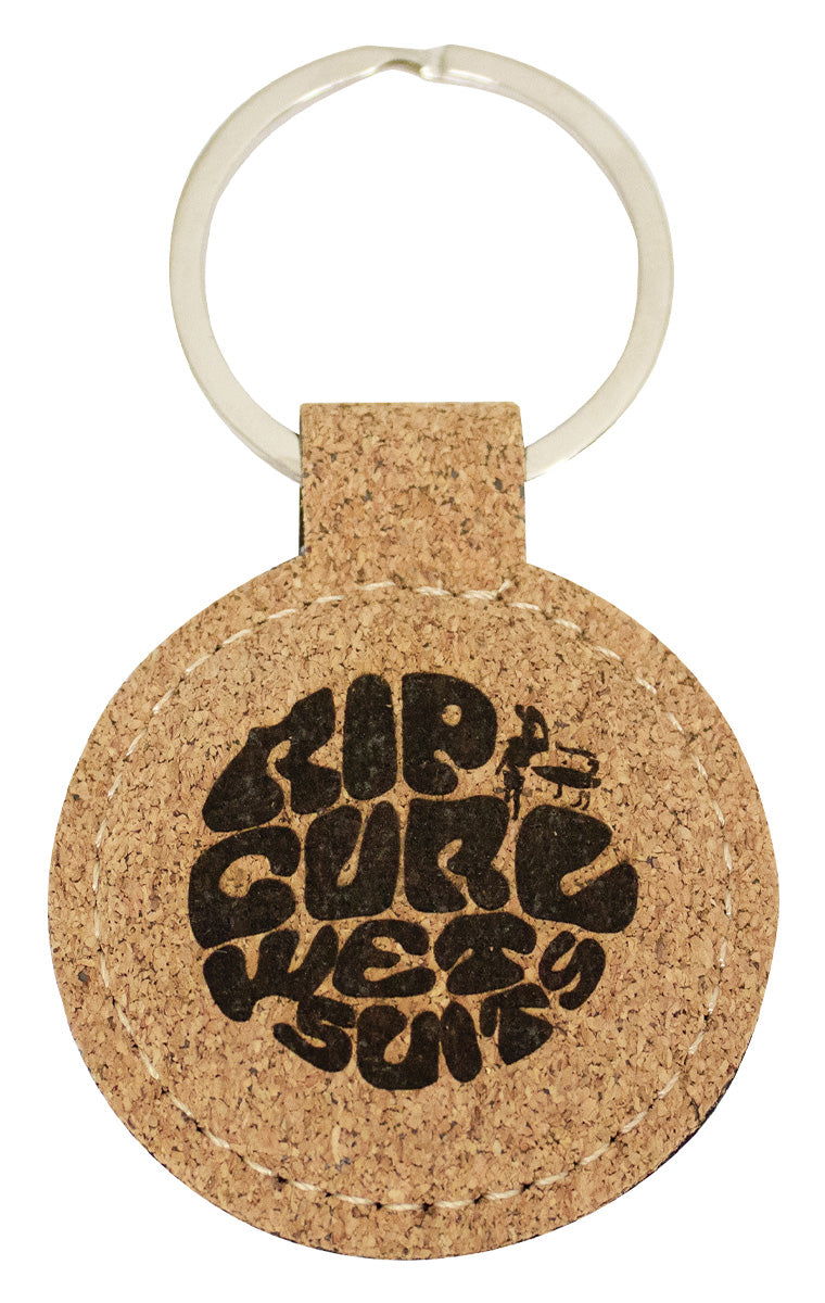 Cork Keychain Laserable Cork Keychain