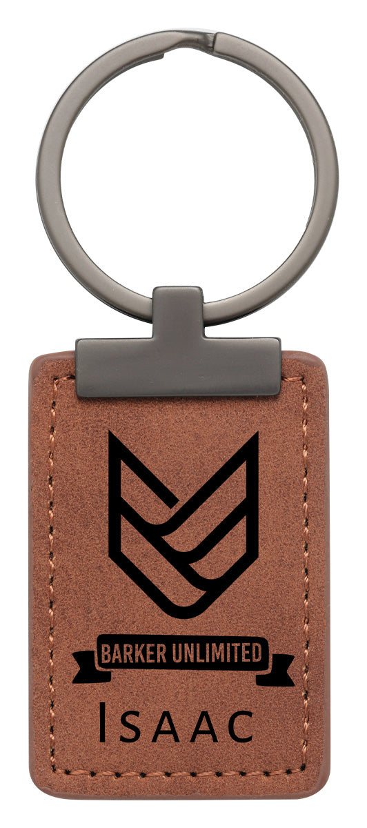 Rawhide Keychain with Metal 50mm