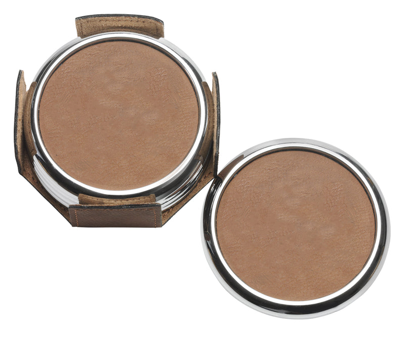 Leatherette Coaster
