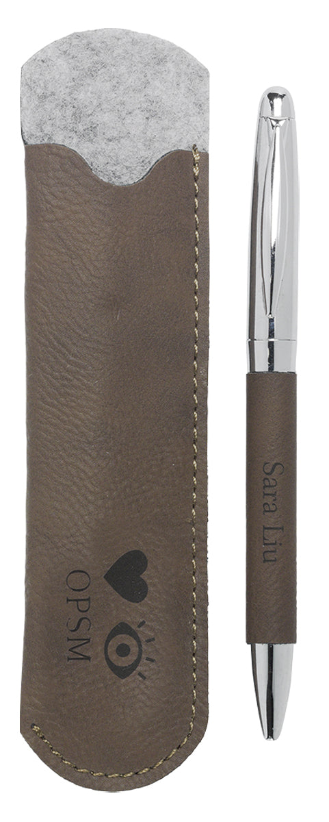 Leatherette Pen Gift Set Leatherette Pen Gift Set - Double