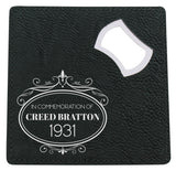 Black Coaster & Opener 100mm