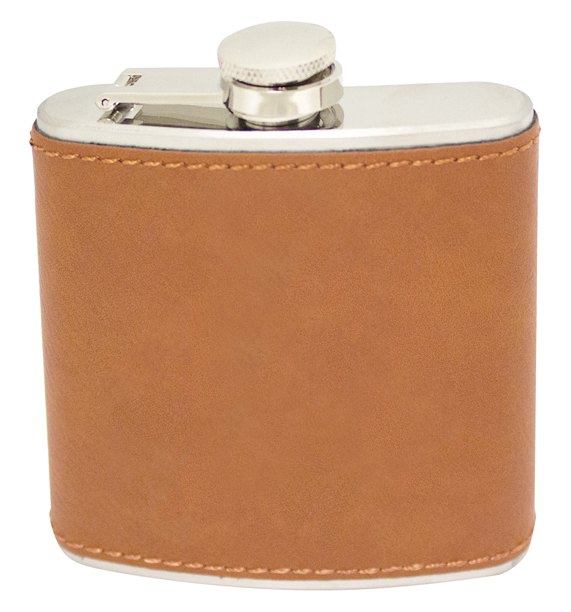 Flask with Rawhide Leatherette 6oz
