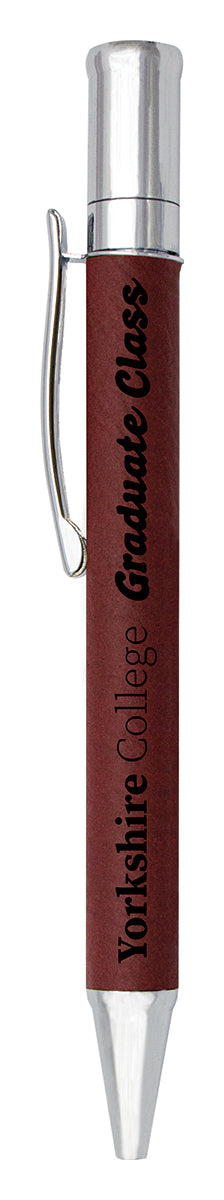 Leatherette Pen - Rose 130mm