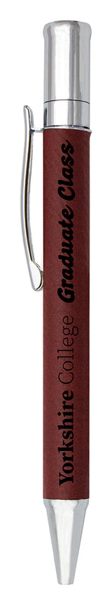 Leatherette Pen - Rose 130mm