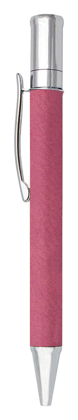 Leatherette Pen - Pink 130mm