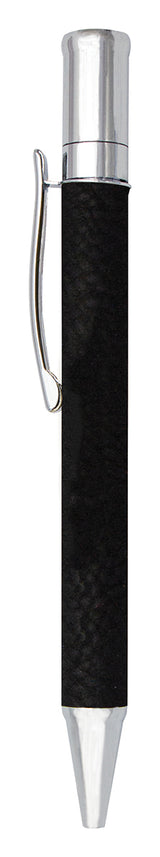 Leatherette Pen - Black 130mm