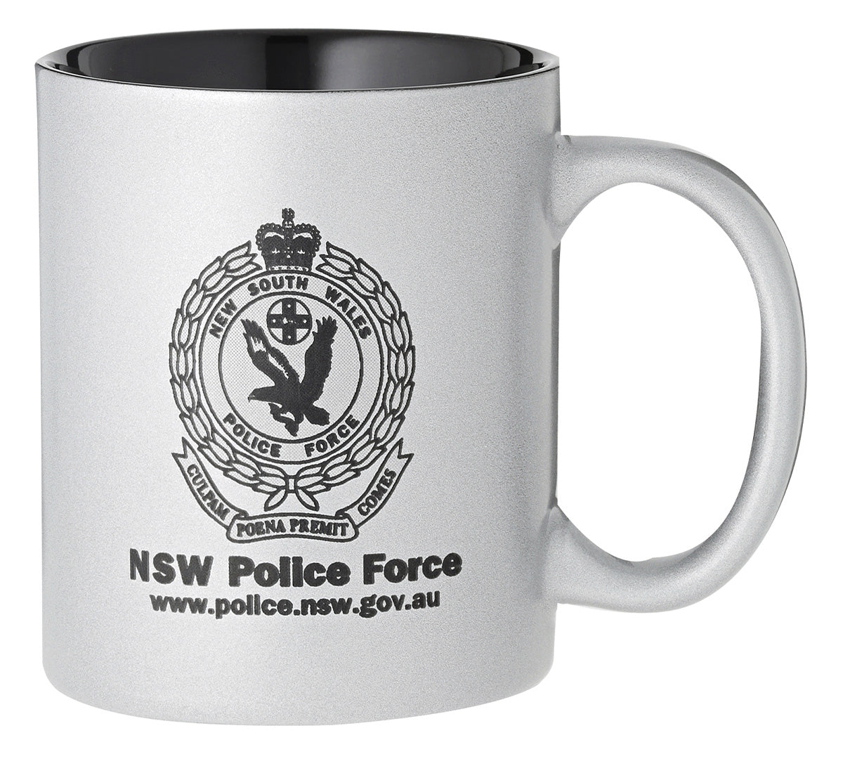 Silver Coffee Mug 325ml