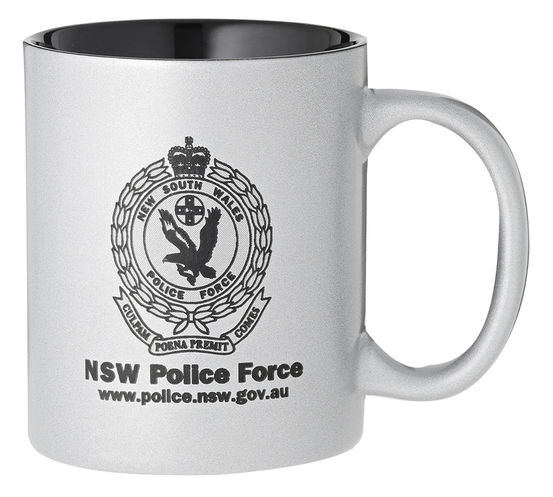 Silver Coffee Mug 325ml