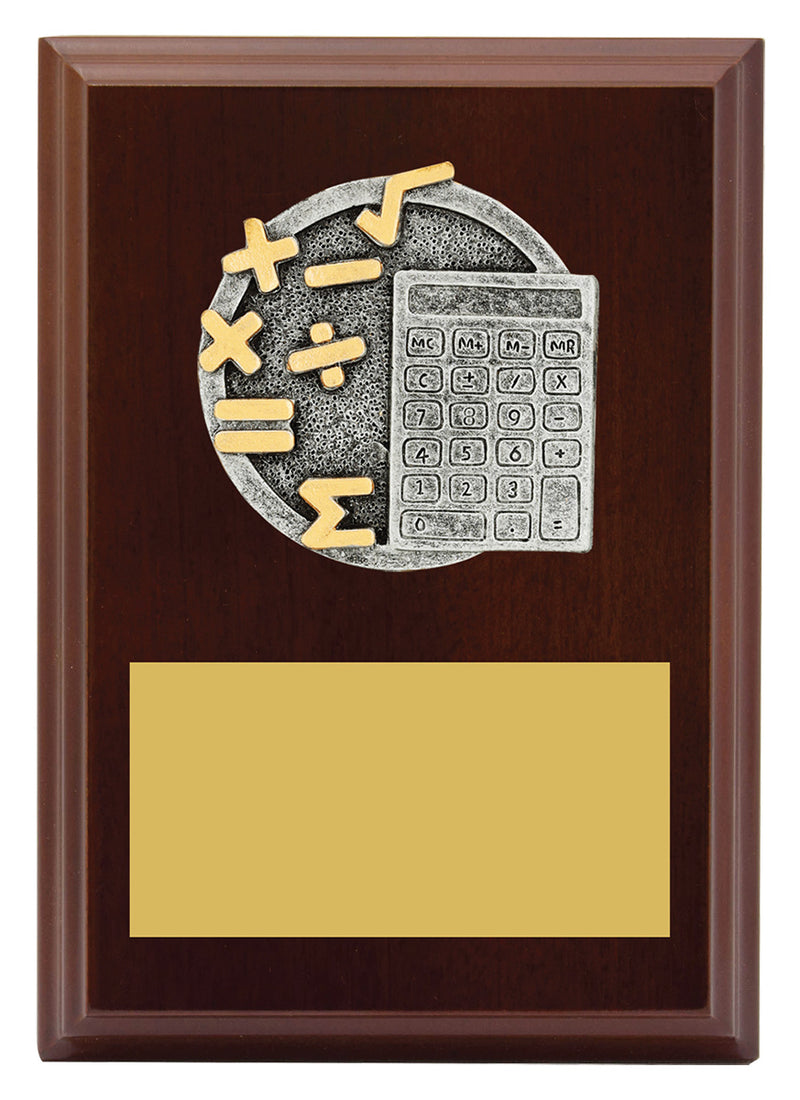 Peak Plaque Maths 150mm