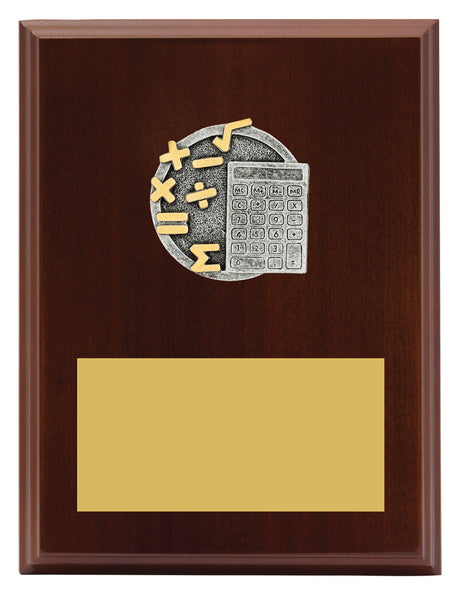 Peak Plaque Maths 200mm