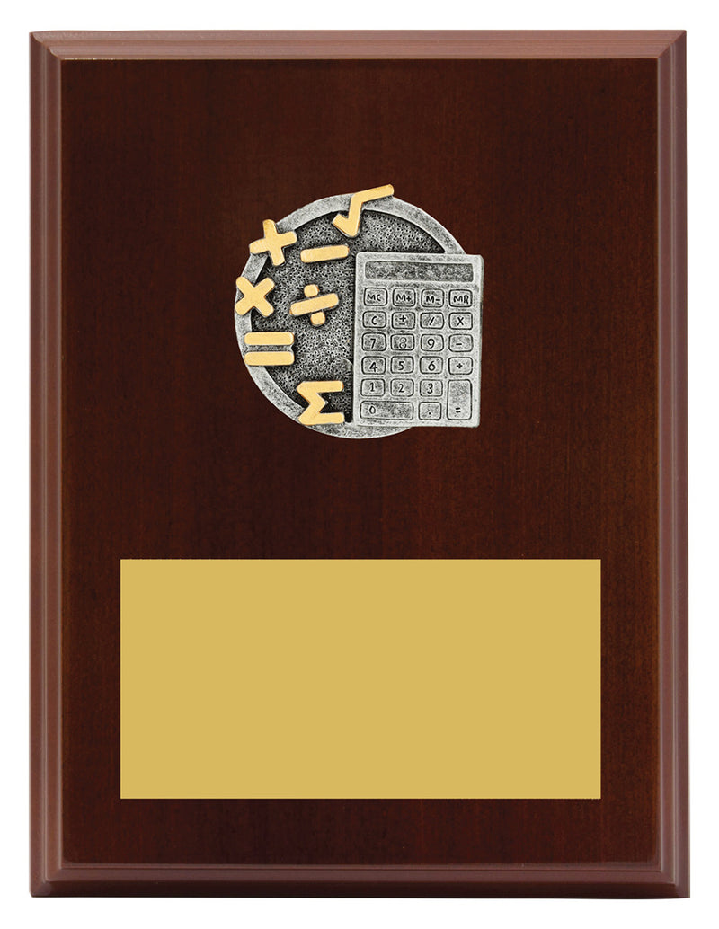 Peak Plaque Maths 200mm