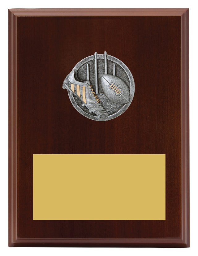 Peak Plaque Aussie Rules 200mm