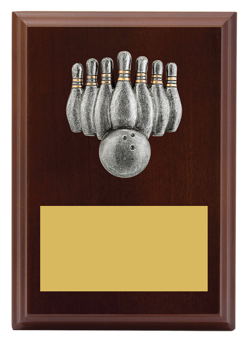 Plaque - Peak Tenpin 150mm / Timber