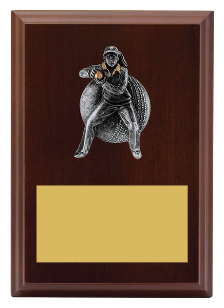 Plaque - Female Fielding 150mm