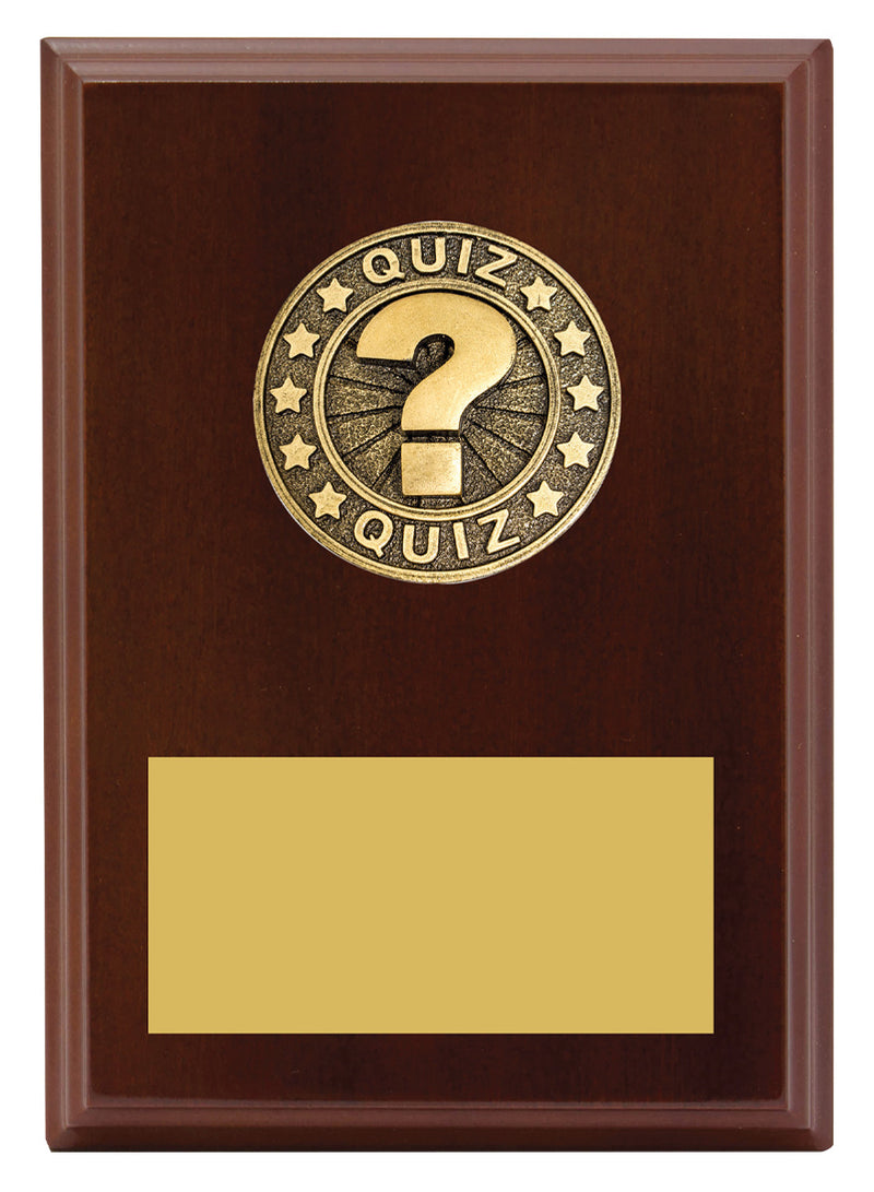 Quiz Award Plaque Quiz Award Plaque 175mm