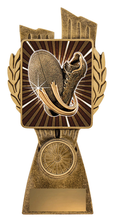 Antique Gold Lynx - Rugby Theme 175mm