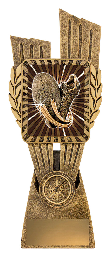 Antique Gold Lynx - Rugby Theme 245mm