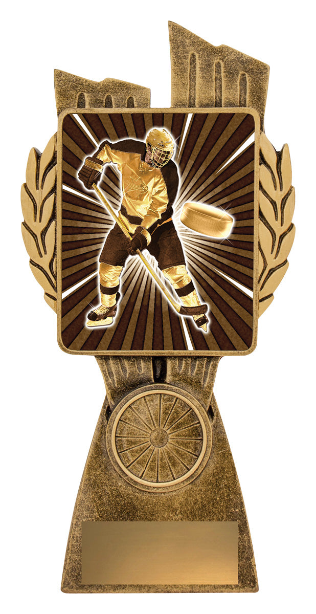 Antique Gold Lynx - Ice Hockey 175mm
