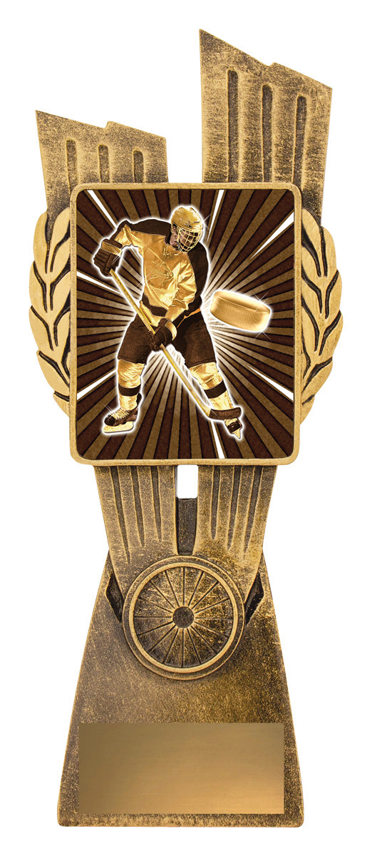 Antique Gold Lynx - Ice Hockey 210mm