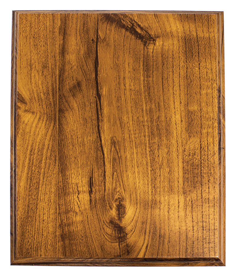 Budget Plaque - Light Walnut 200mm