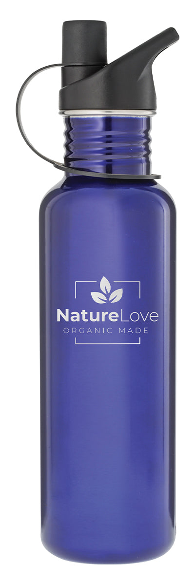 Blue Water Bottle Laserable Blue Water Bottle 740ml