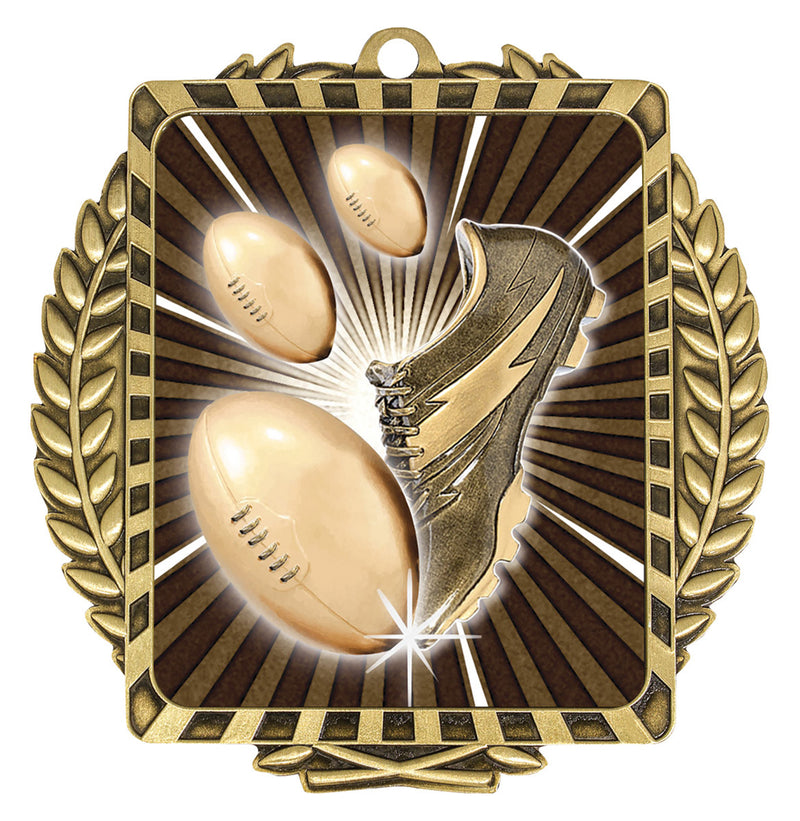 Lynx Wreath Medal Footy Lynx Wreath Gold