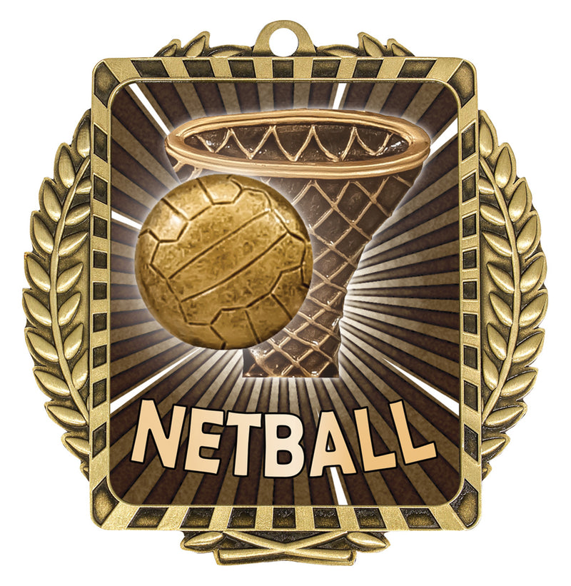 Lynx Wreath Medal Netball Lynx Wreath Gold