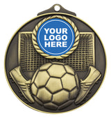 Football Medal 25mm Insert Gold
