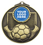 Football Medal 25mm Insert Gold