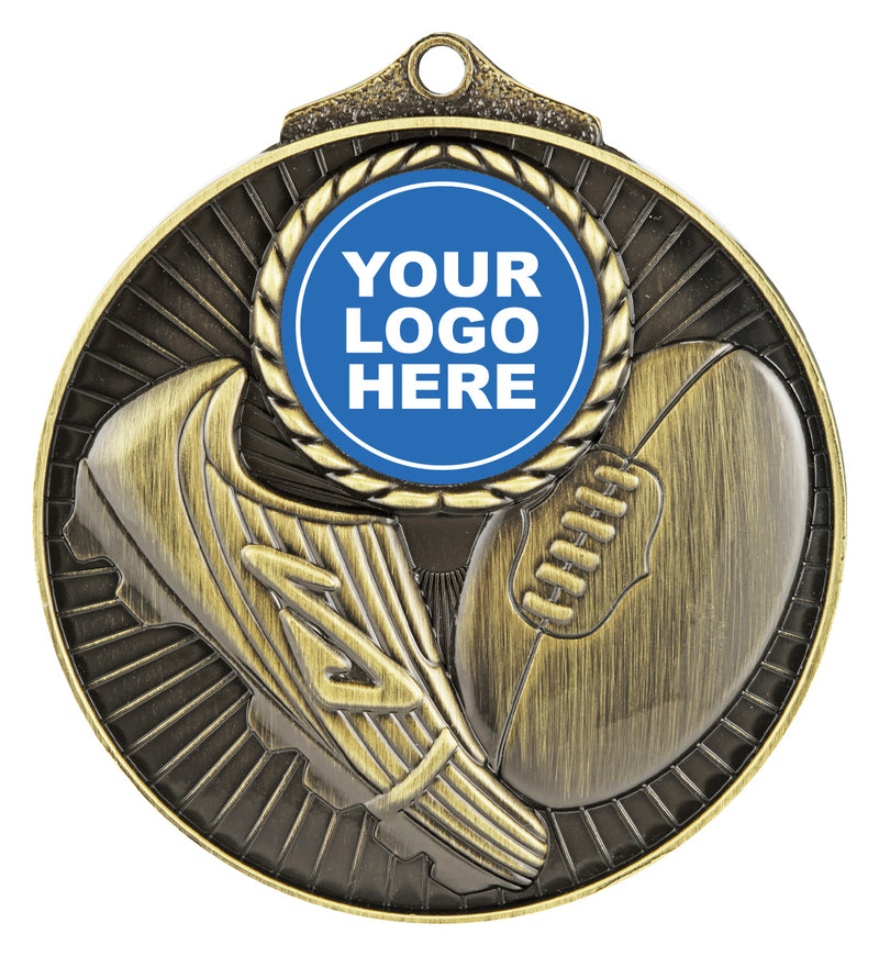 Aussie Rules Medal Insert Gold