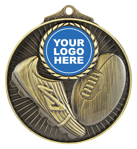 Aussie Rules Medal Insert Gold
