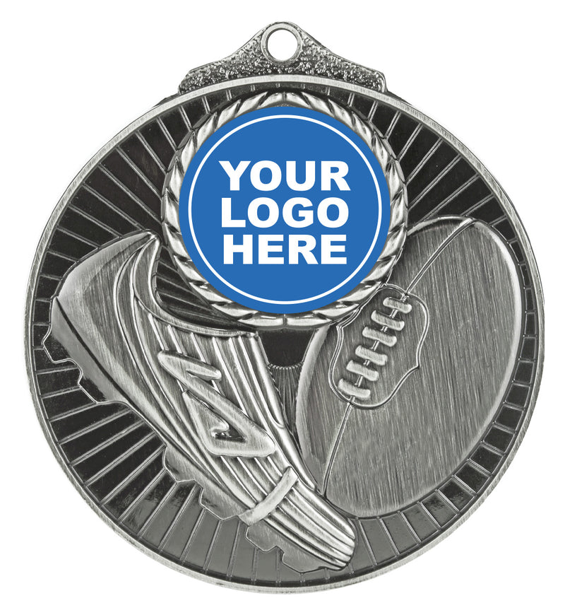Aussie Rules Medal Insert Silver