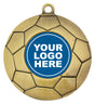 Football Ball Logo Medal Gold