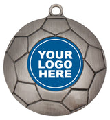 Football Ball Logo Medal Silver