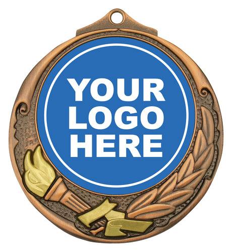 Torch Medal 50mm Bronze
