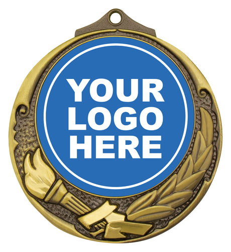 Torch Medal 50mm Gold