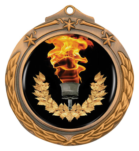 Stars & Wreath 50mm Bronze