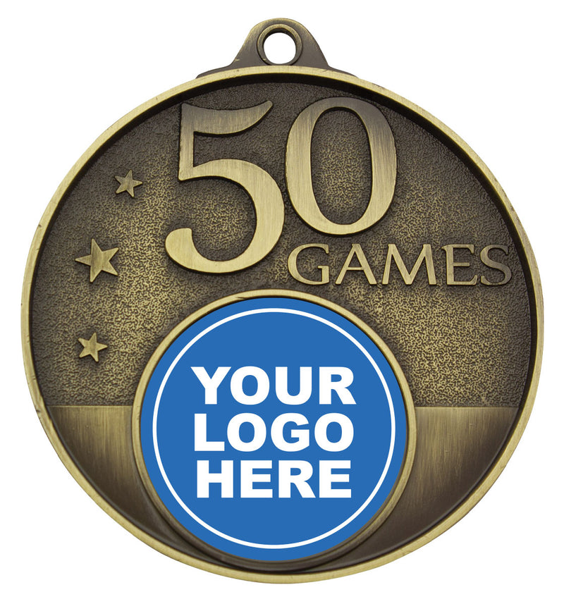 50 Games Milestone Medal 50 Games Milestone Medal Gold
