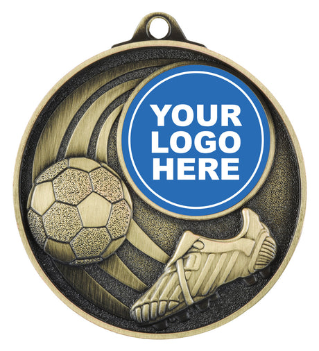 Football Medal - Insert Gold