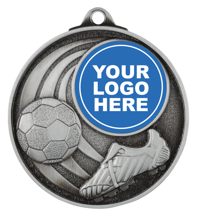Football Medal - Insert Silver