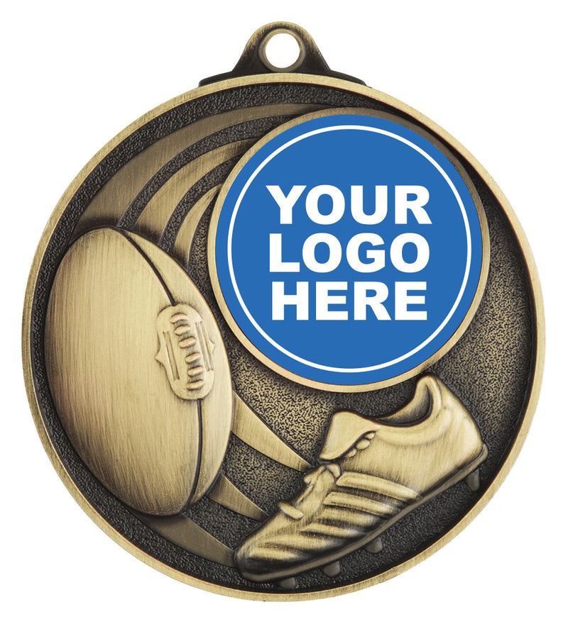 Aussie Rules Medal - Insert Option A/Rules Medal - Insert Option Gold