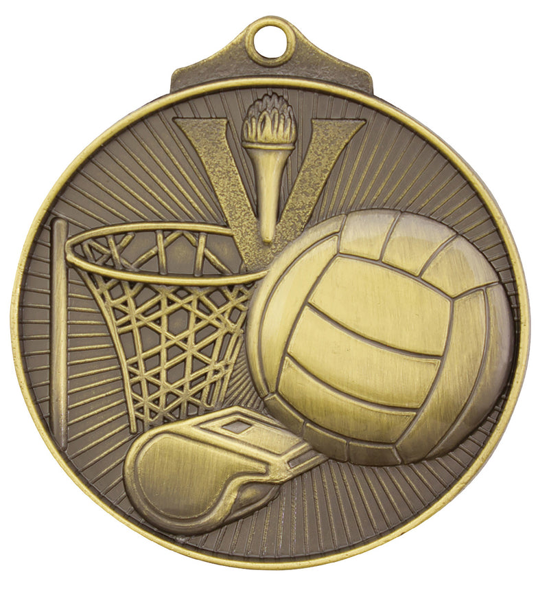 Netball Medal Netball Medal Gold