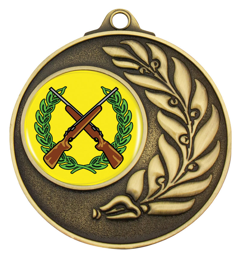 Antique Eco Wreath Heritage Medal Gold