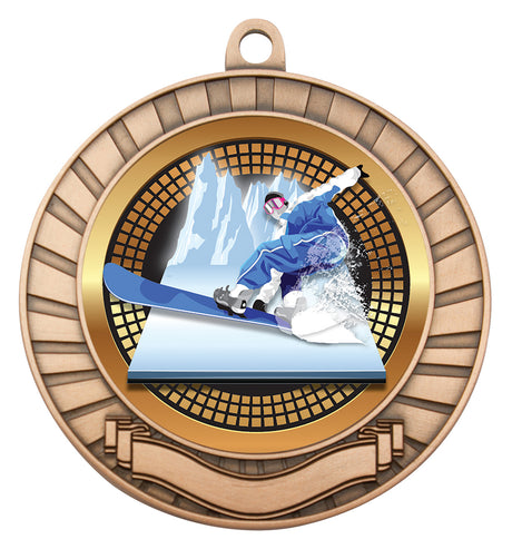 Eco Scroll - Snowboarding Bronze